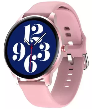 Smartwatch damski Garett Women Olivia na różowym silikonowym pasku. ⌚  (1).webp